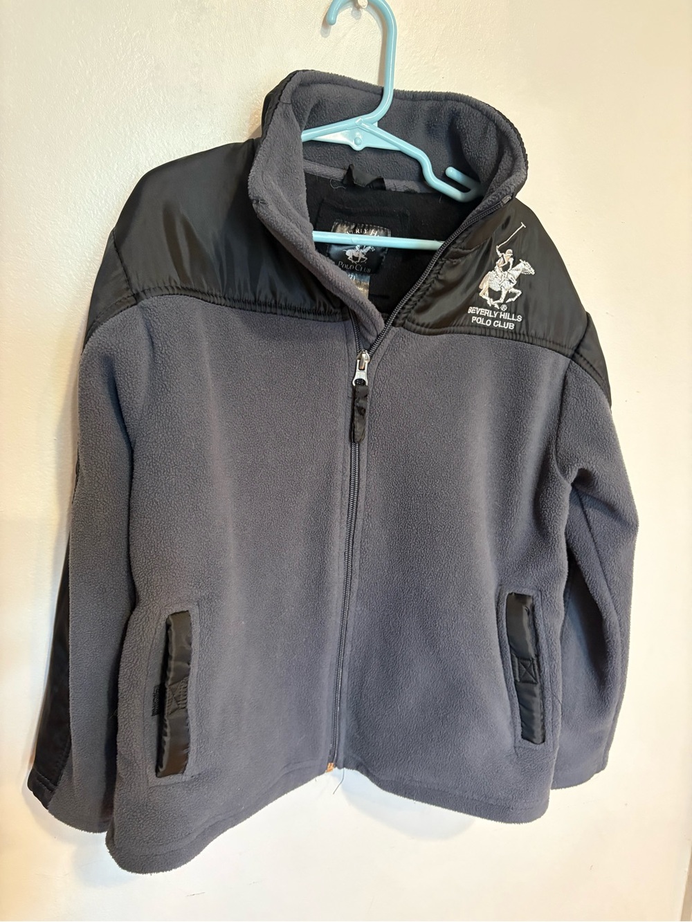 Beverly Hills Polo Club Kids' Gray Fleece Jacket size 7 medium